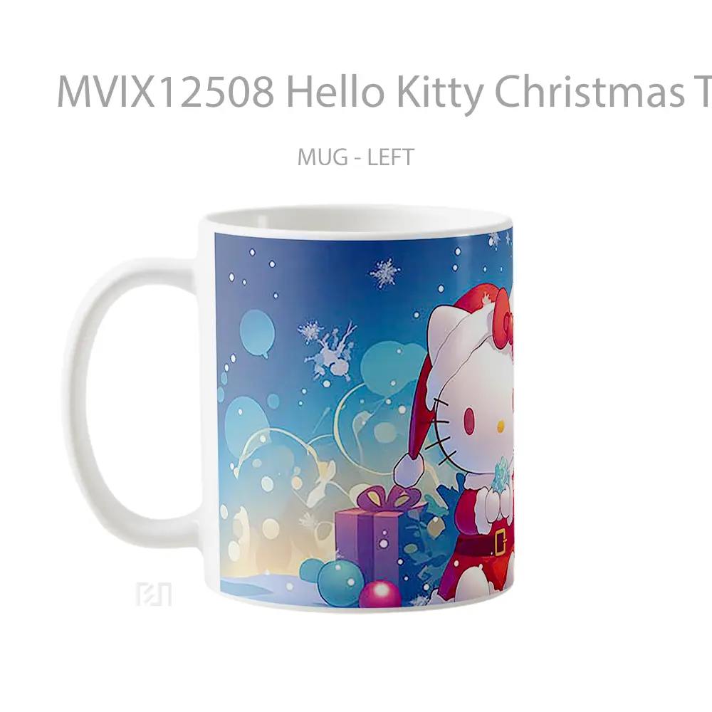 Mug Hello Kitty Christmas Tree Hadiah Lucu dan Menarik - All-side / Desain
