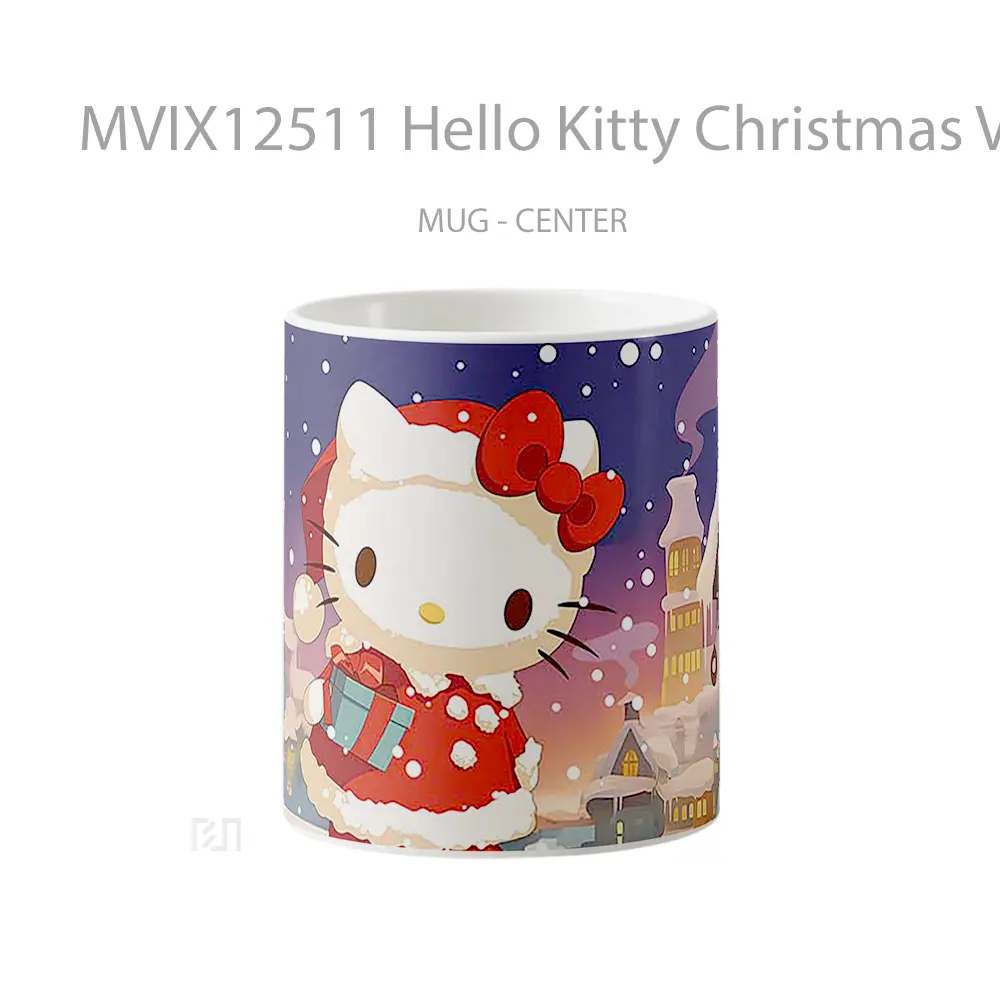 Mug Hello Kitty Christmas Village Mug Aesthetic Koleksi Spesial
