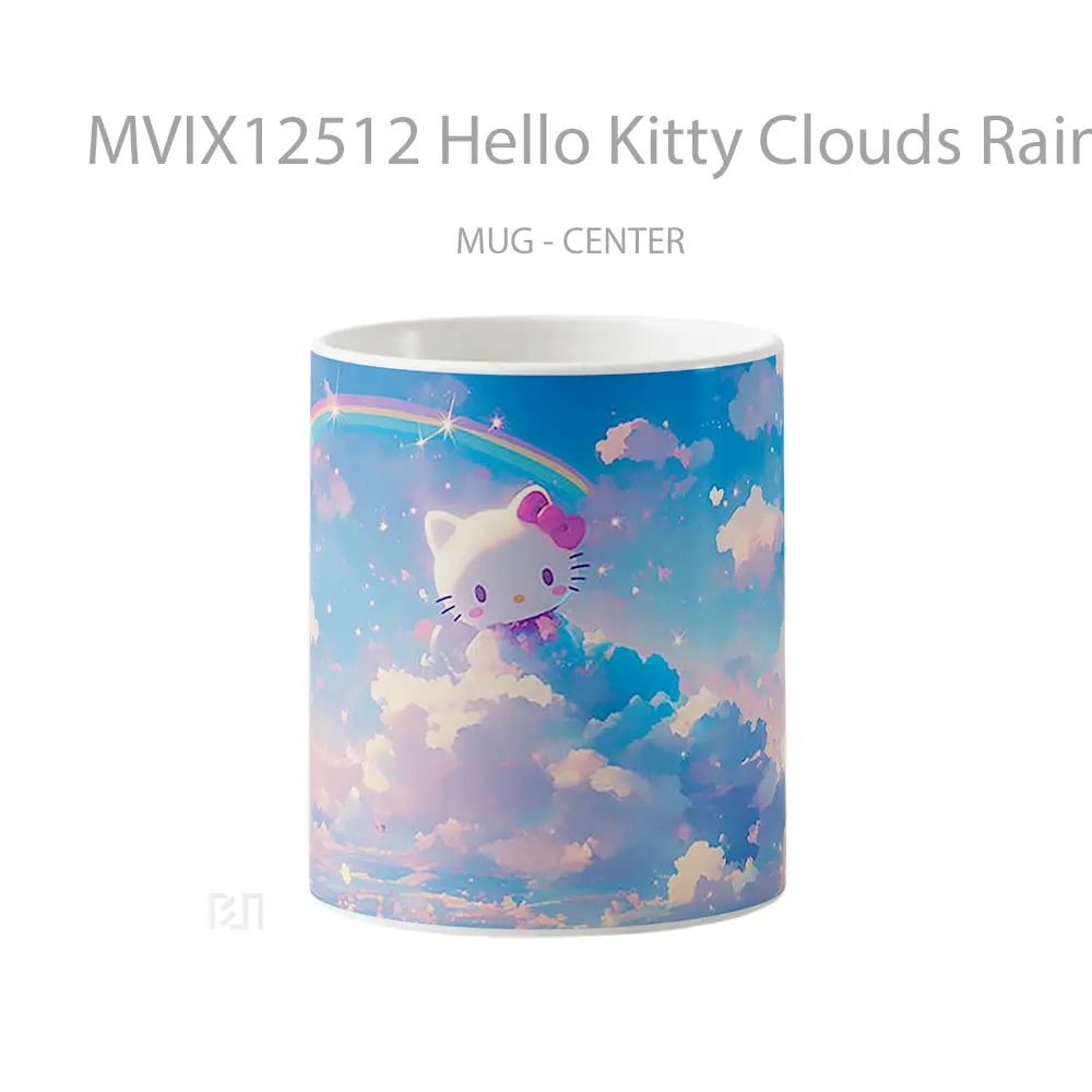 Mug Hello Kitty Clouds Rainbow Koleksi Mug Limited Edition