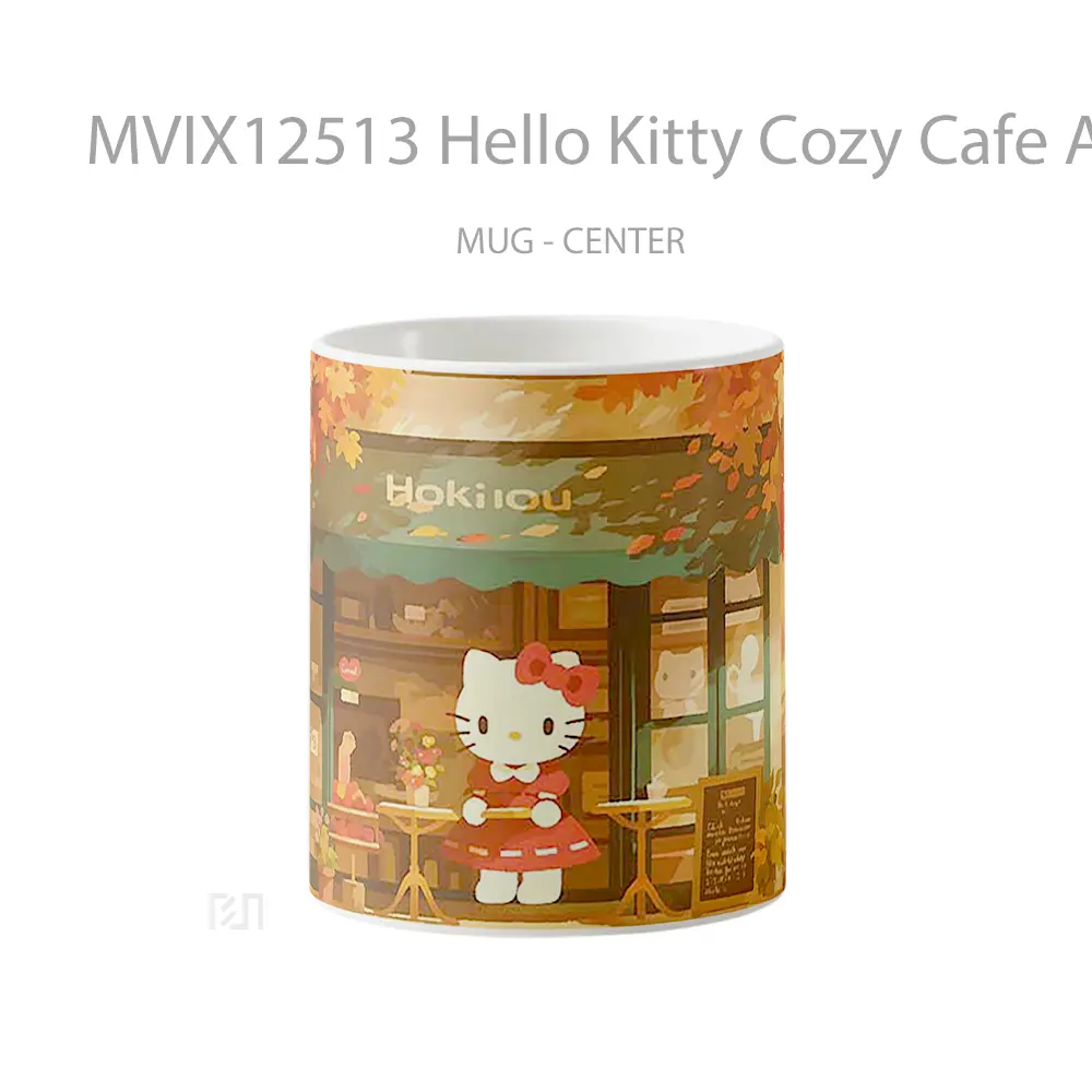 Mug Hello Kitty Cozy Cafe Autumn Vibes Mug Aesthetic Koleksi Spesial