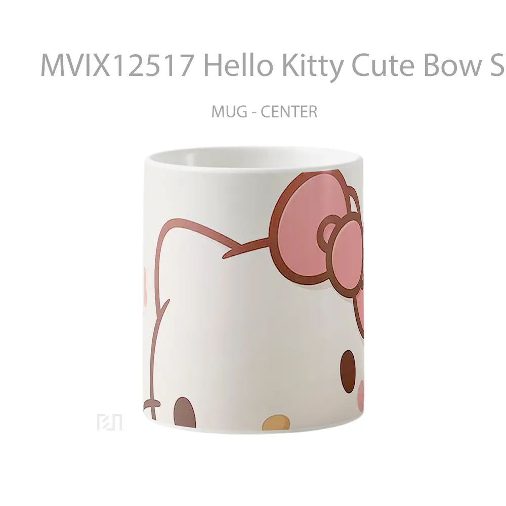 Mug Hello Kitty Cute Bow Sanrio Hadiah Lucu dan Menarik