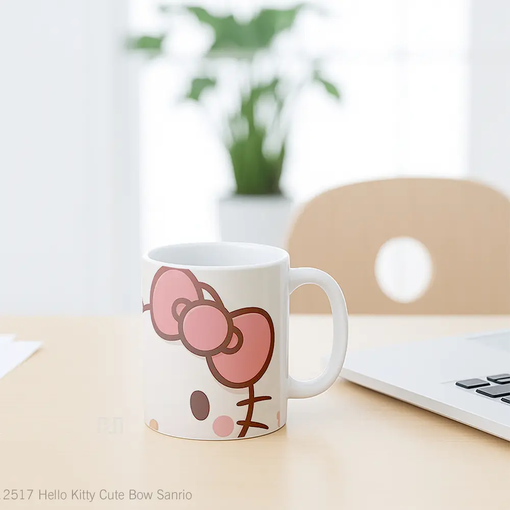 Mug Hello Kitty Cute Bow Sanrio Hadiah Lucu dan Menarik - All-side / Desain