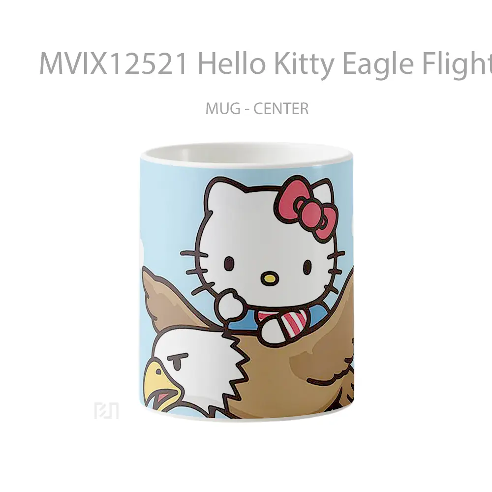 Mug Hello Kitty Eagle Flight Freedom Mug Aesthetic Koleksi Spesial