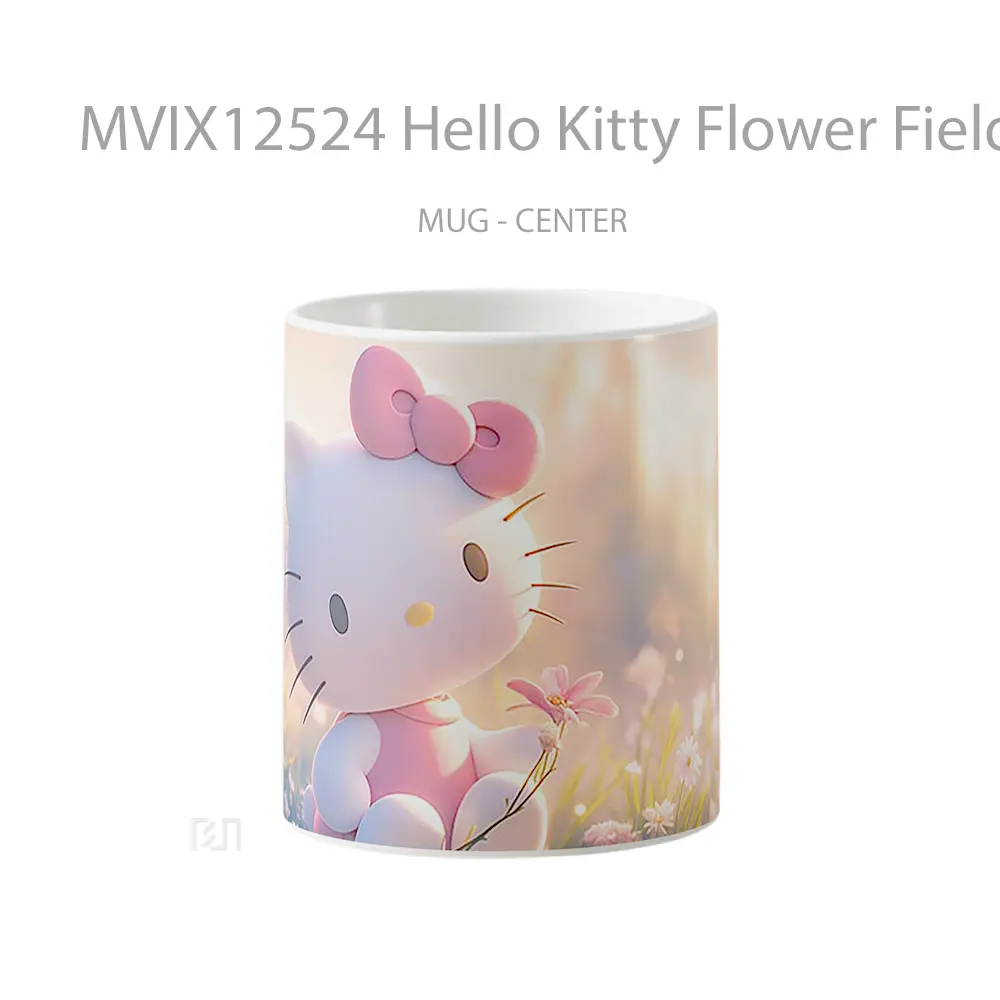 Mug Hello Kitty Flower Field Cute Koleksi Mug Limited Edition