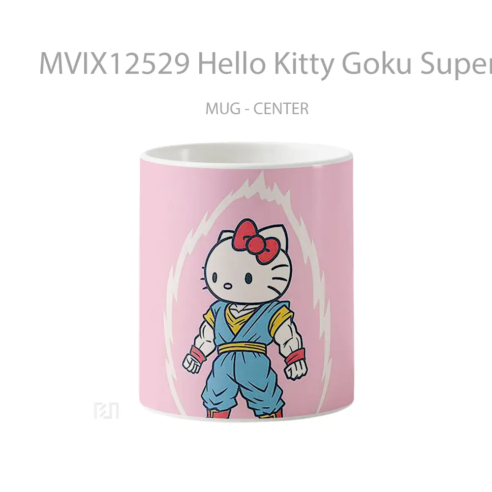 Mug Hello Kitty Goku Super Saiyan Hadiah Lucu dan Menarik
