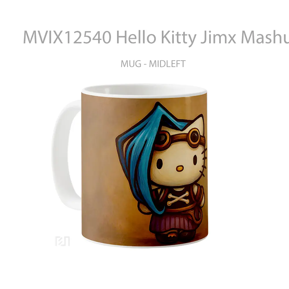 Mug Hello Kitty Jimx Mashup Cute Mug Aesthetic Koleksi Spesial - All-side / Desain
