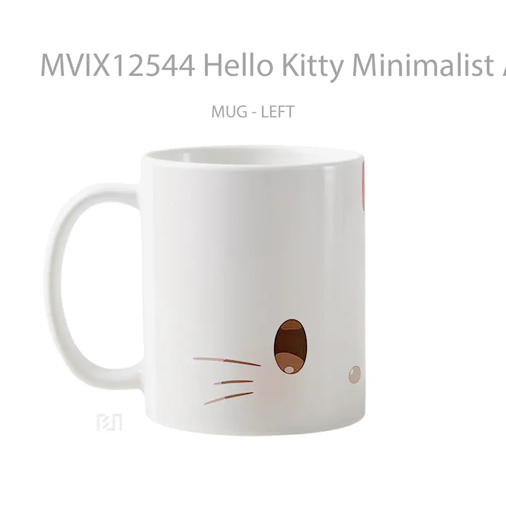Mug Hello Kitty Minimalist Art Koleksi Mug Limited Edition - All-side / Desain