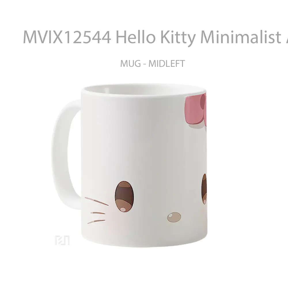 Mug Hello Kitty Minimalist Art Koleksi Mug Limited Edition - All-side / Desain
