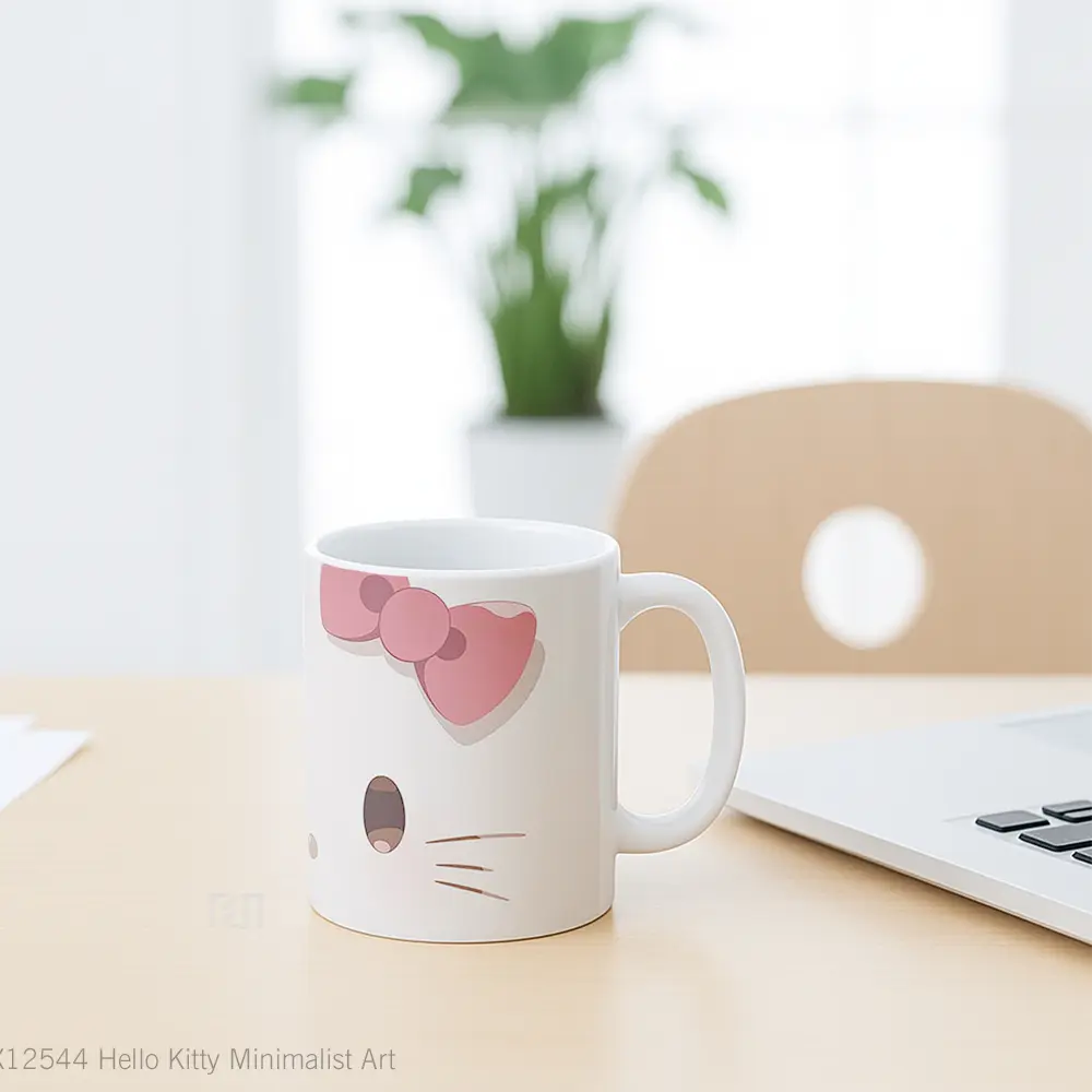 Mug Hello Kitty Minimalist Art Koleksi Mug Limited Edition - All-side / Desain