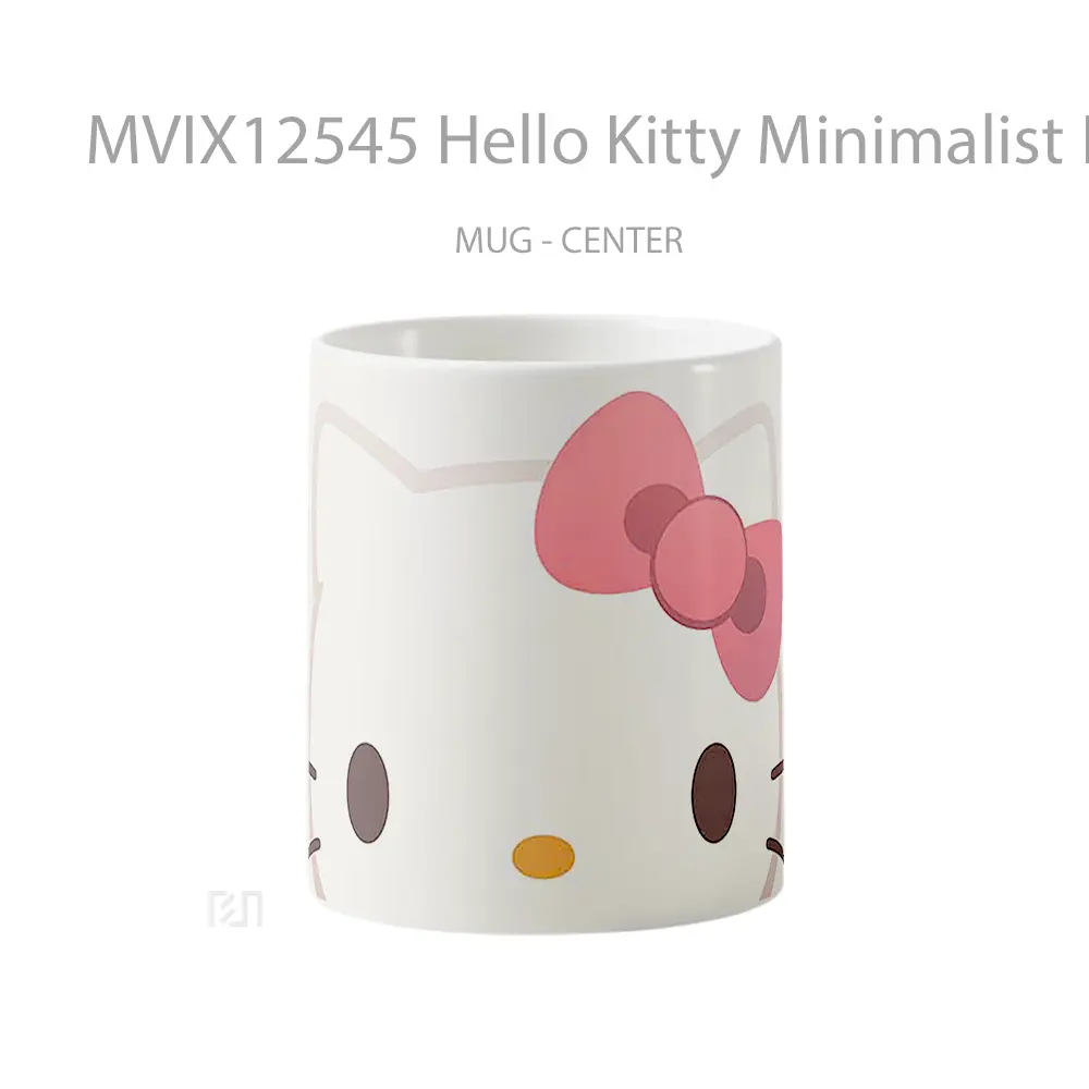 Mug Hello Kitty Minimalist Face Bow Koleksi Mug Limited Edition
