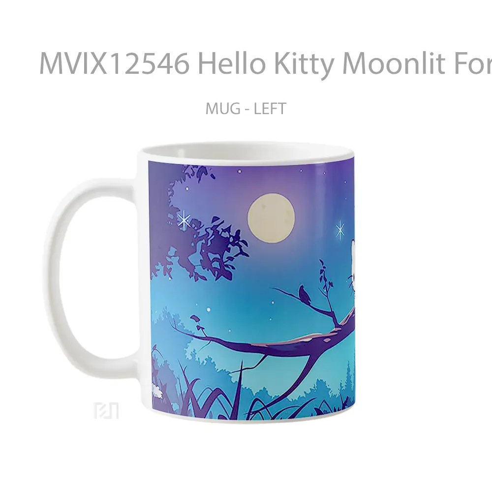Mug Hello Kitty Moonlit Forest Koleksi Mug Limited Edition - All-side / Desain