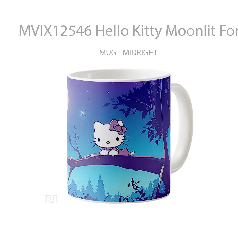 Mug Hello Kitty Moonlit Forest Koleksi Mug Limited Edition - All-side / Desain