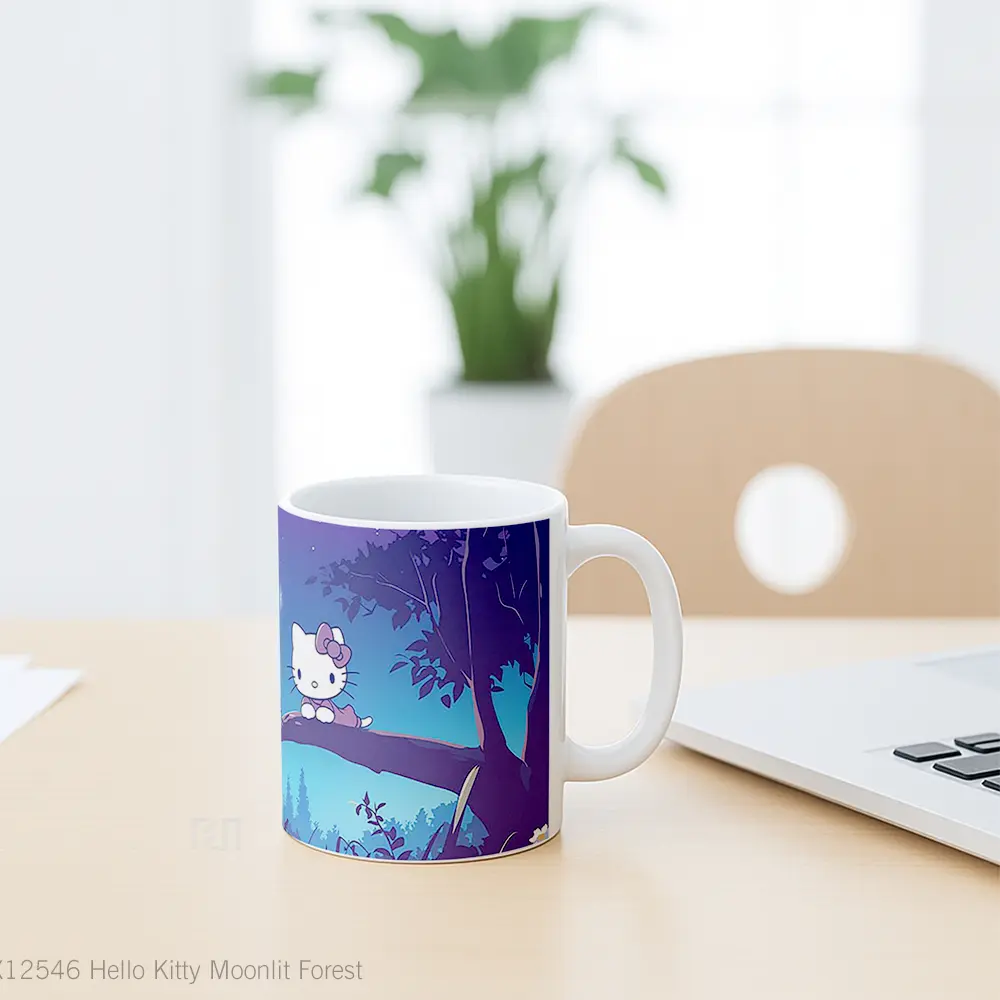Mug Hello Kitty Moonlit Forest Koleksi Mug Limited Edition - All-side / Desain