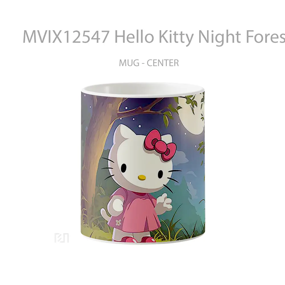 Mug Hello Kitty Night Forest Mug Aesthetic Koleksi Spesial