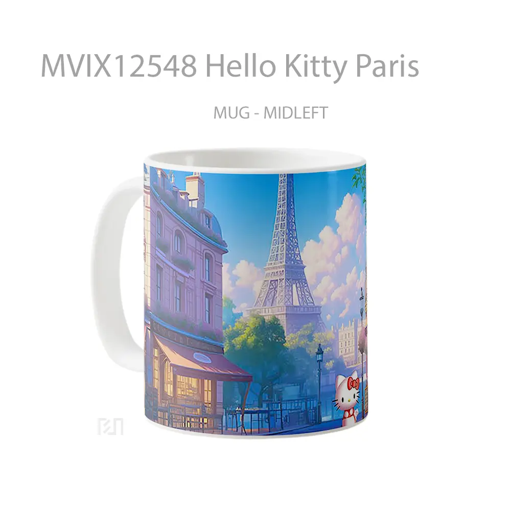 Mug Hello Kitty Paris Koleksi Mug Limited Edition - All-side / Desain