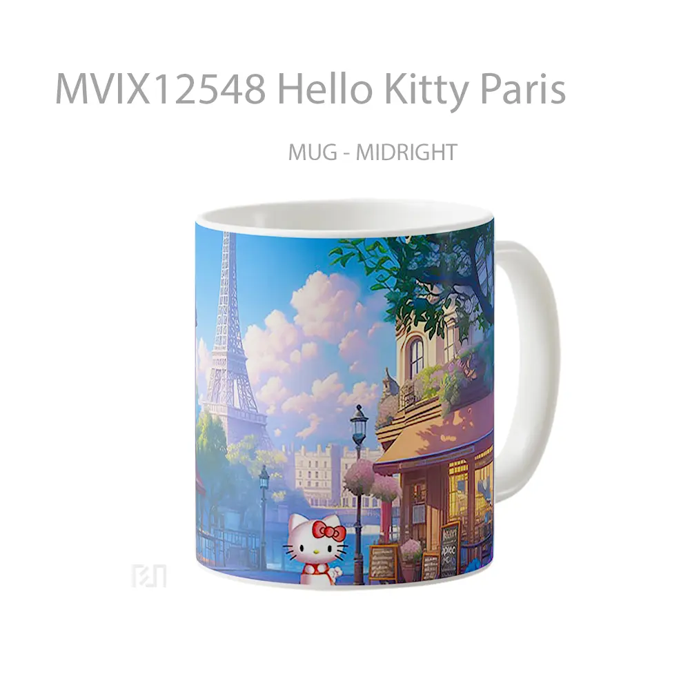 Mug Hello Kitty Paris Koleksi Mug Limited Edition - All-side / Desain