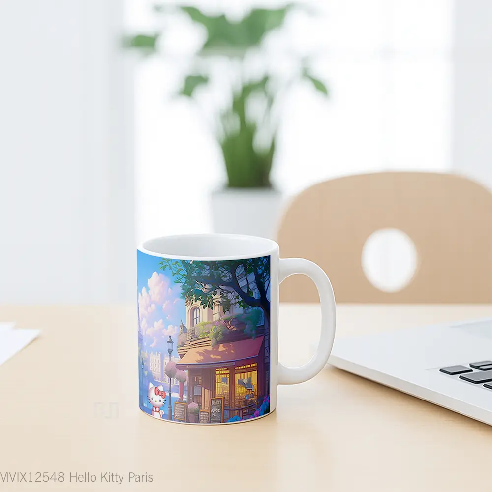 Mug Hello Kitty Paris Koleksi Mug Limited Edition - All-side / Desain
