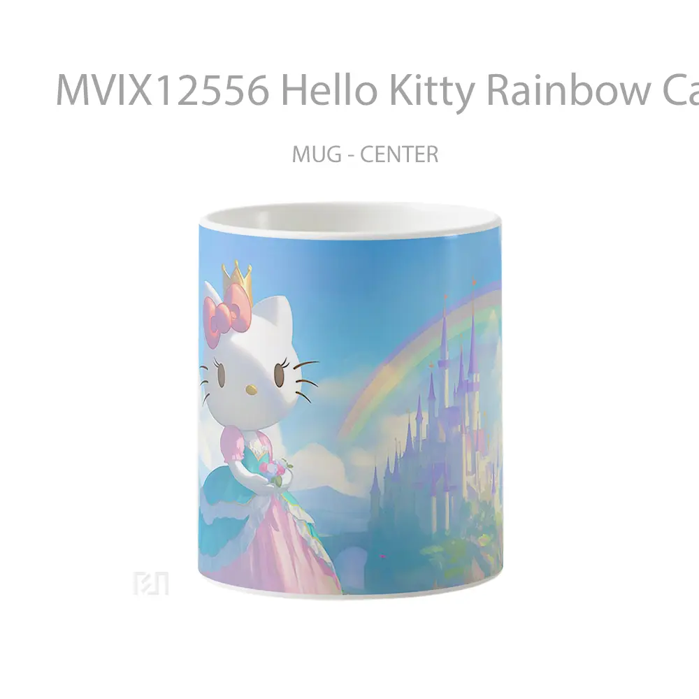 Mug Hello Kitty Rainbow Castle Koleksi Mug Limited Edition