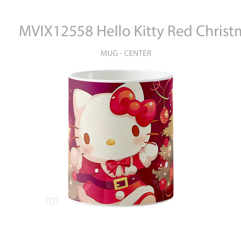 Mug Hello Kitty Red Christmas Lights Koleksi Mug Limited Edition
