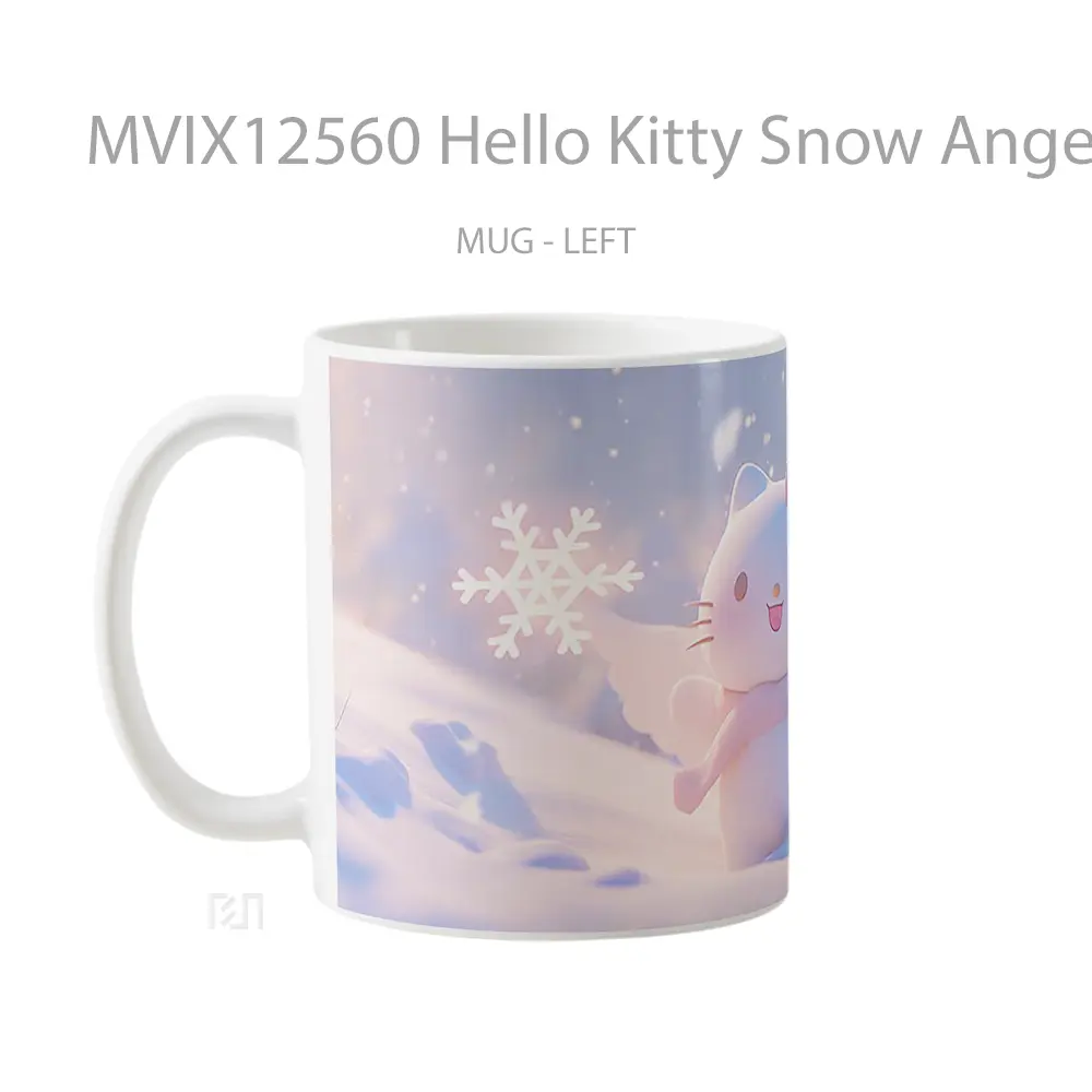 Mug Hello Kitty Snow Angel Winter Koleksi Mug Limited Edition - All-side / Desain