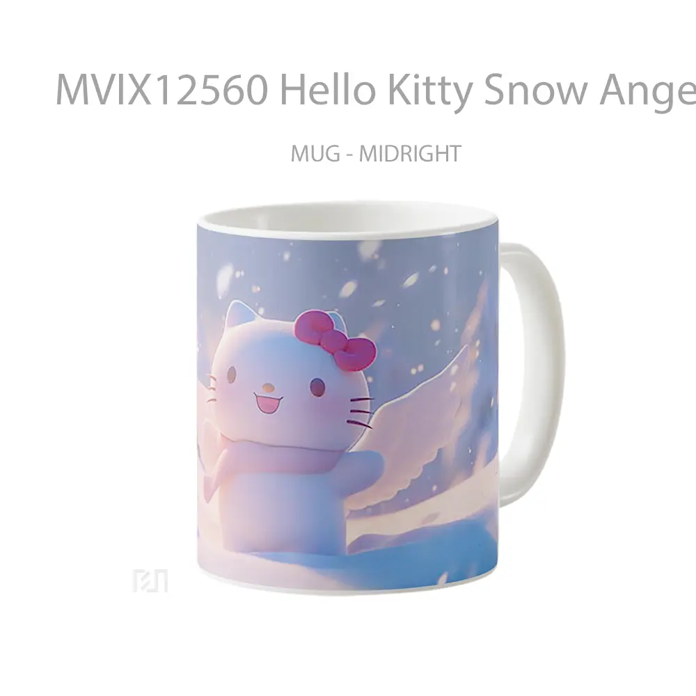 Mug Hello Kitty Snow Angel Winter Koleksi Mug Limited Edition - All-side / Desain