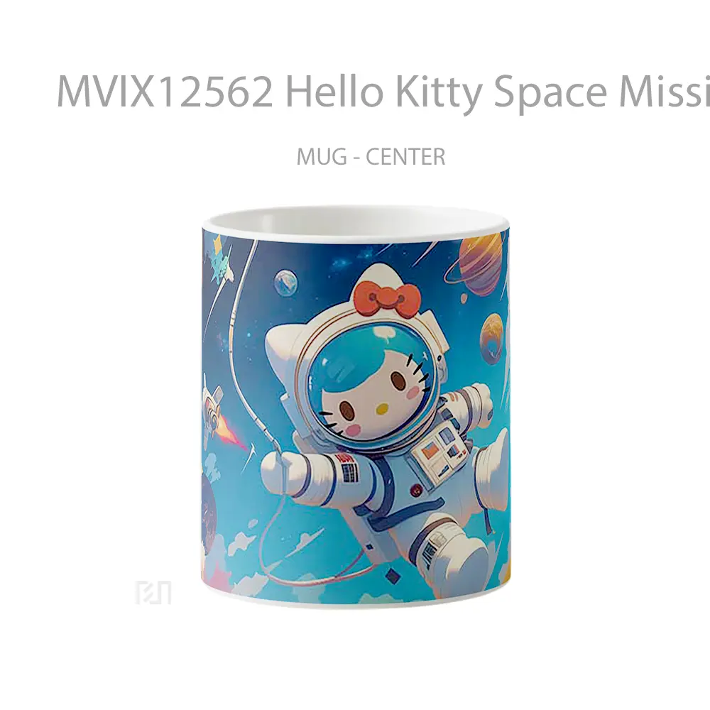 Mug Hello Kitty Space Mission Gelas Keramik Desain Unik