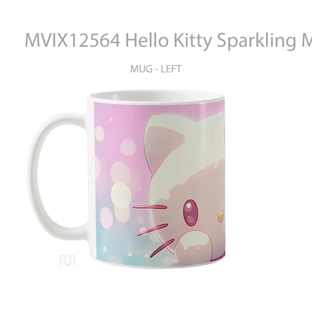 Mug Hello Kitty Sparkling Magic Koleksi Mug Limited Edition - All-side / Desain