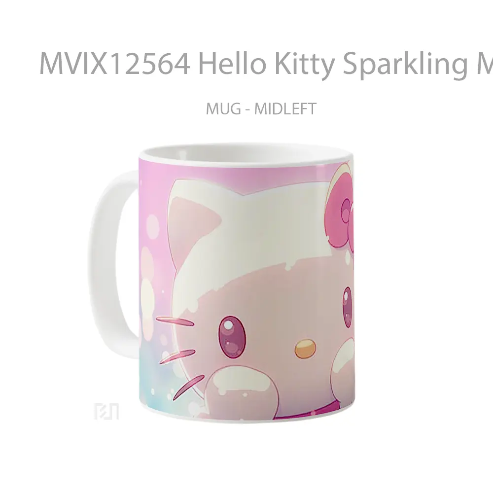 Mug Hello Kitty Sparkling Magic Koleksi Mug Limited Edition - All-side / Desain