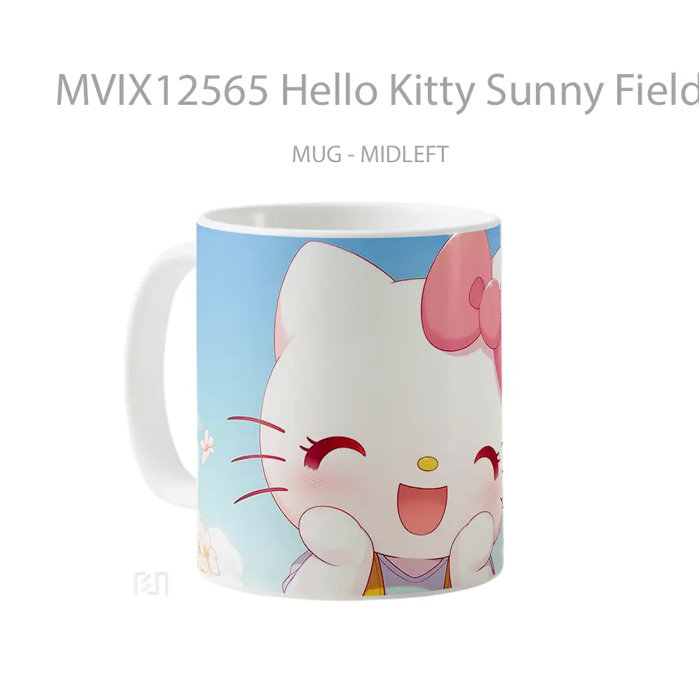 Mug Hello Kitty Sunny Fields Koleksi Mug Limited Edition - All-side / Desain