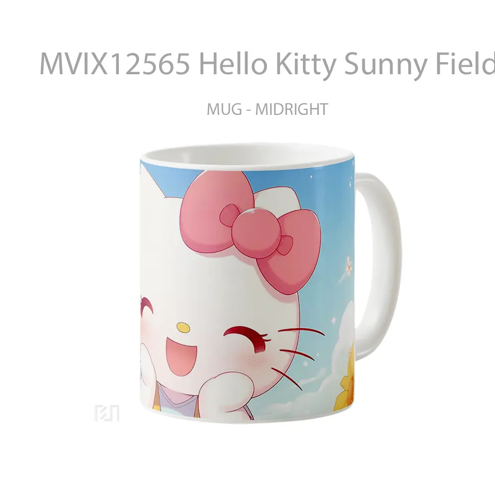 Mug Hello Kitty Sunny Fields Koleksi Mug Limited Edition - All-side / Desain