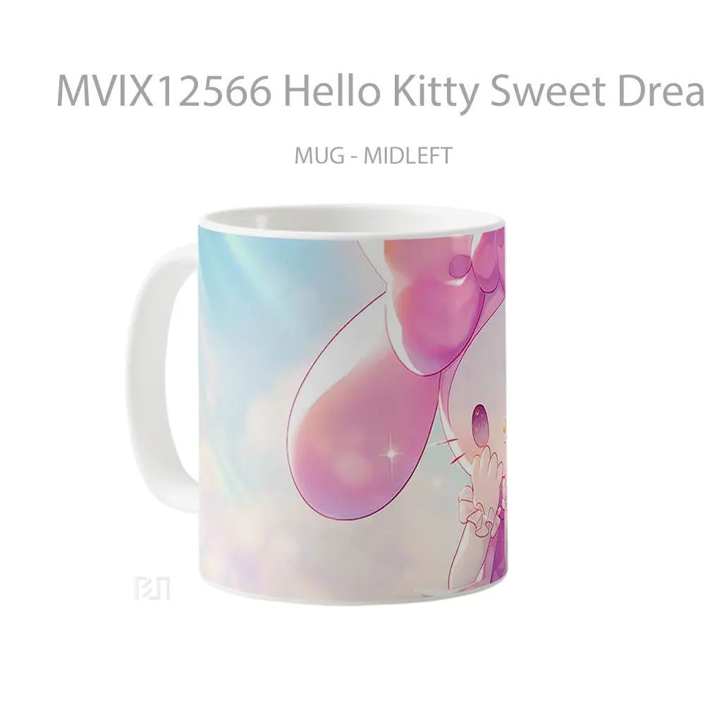 Mug Hello Kitty Sweet Dream Hadiah Lucu dan Menarik - All-side / Desain