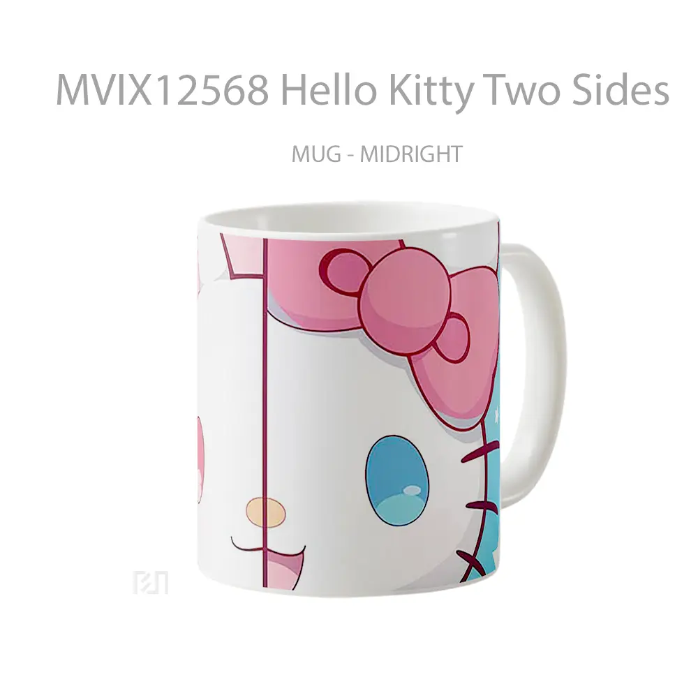 Mug Hello Kitty Two Sides Hadiah Lucu dan Menarik - All-side / Desain
