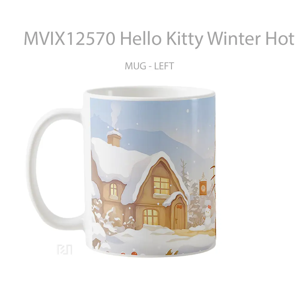 Mug Hello Kitty Winter Hot Chocolate Pc Gelas Keramik Desain Unik - All-side / Desain