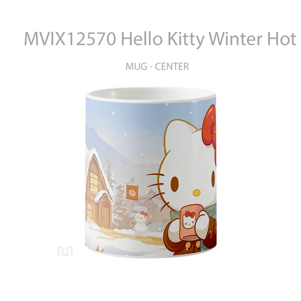 Mug Hello Kitty Winter Hot Chocolate Pc Gelas Keramik Desain Unik