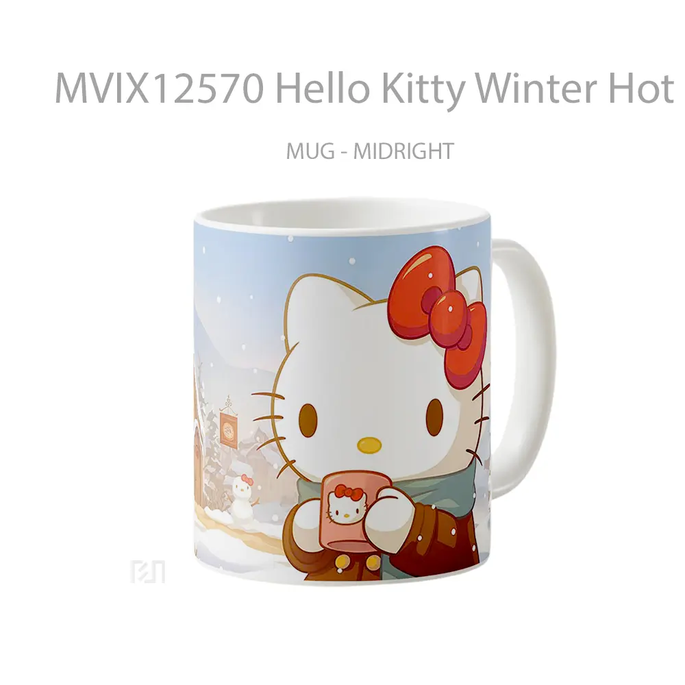 Mug Hello Kitty Winter Hot Chocolate Pc Gelas Keramik Desain Unik - All-side / Desain