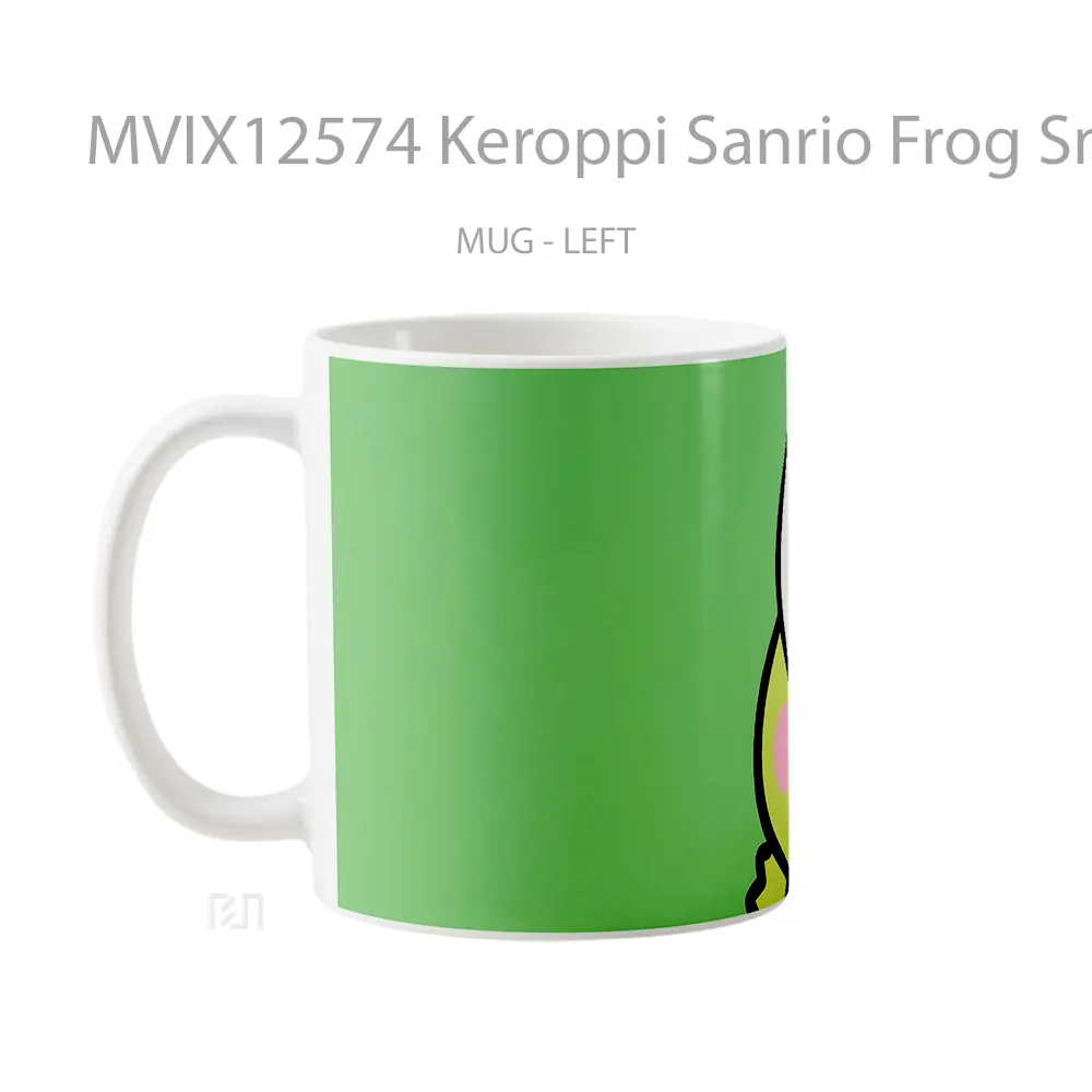 Mug Keroppi Sanrio Frog Smile Gelas Keramik Desain Unik - All-side / Desain