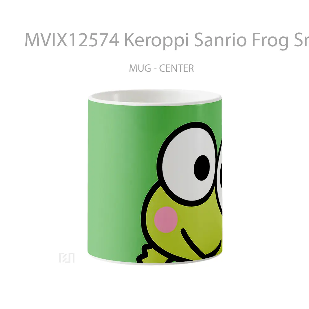 Mug Keroppi Sanrio Frog Smile Gelas Keramik Desain Unik