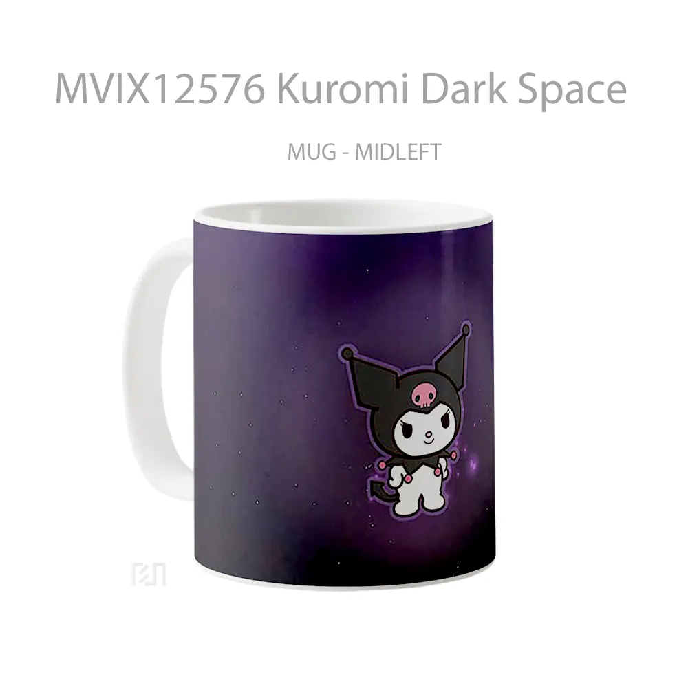 Mug Kuromi Dark Space Koleksi Mug Limited Edition - All-side / Desain