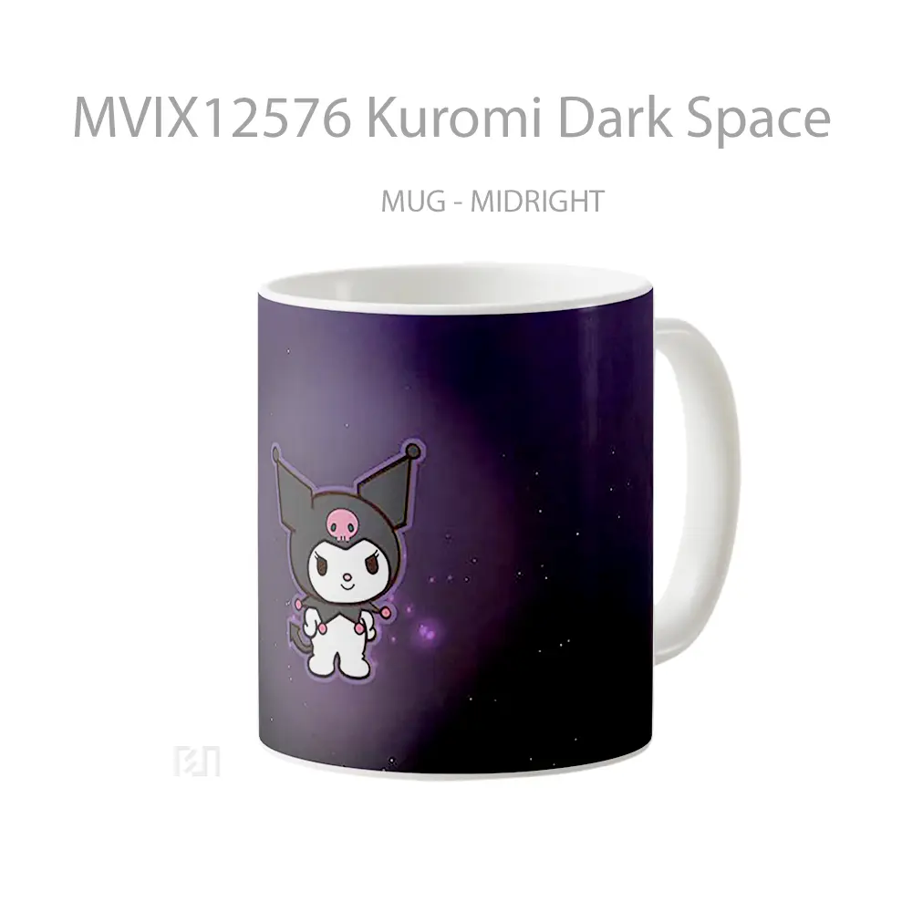 Mug Kuromi Dark Space Koleksi Mug Limited Edition - All-side / Desain