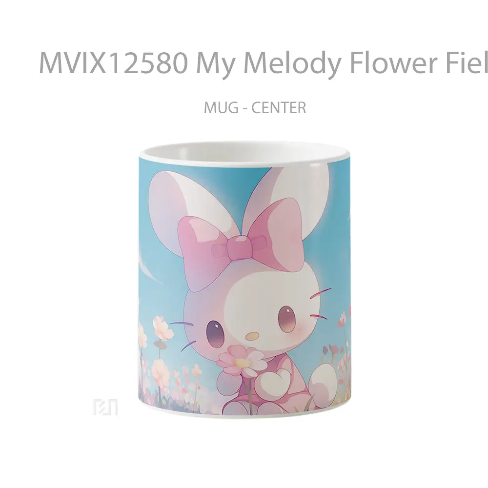 Mug My Melody Flower Field Sanrio Gelas Keramik Desain Unik