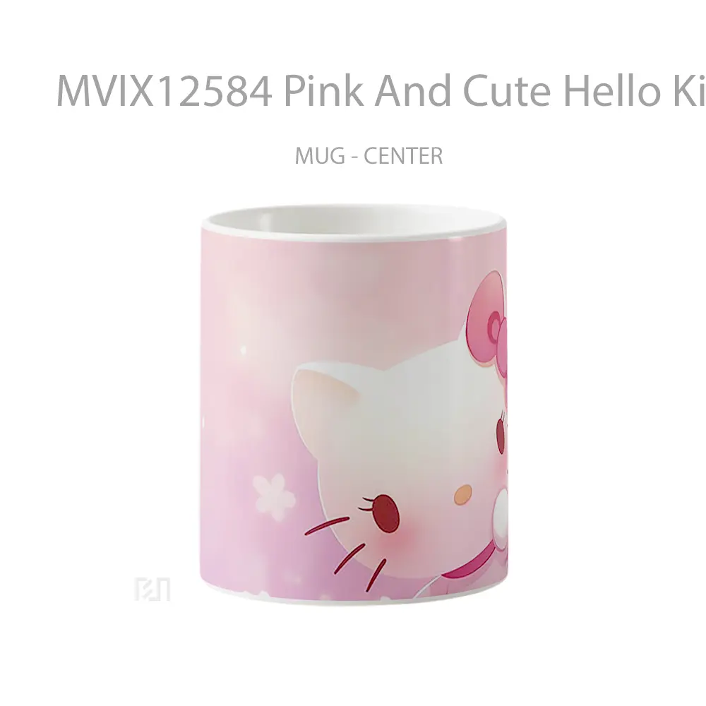Mug Pink And Cute Hello Kitty Gelas Keramik Desain Unik