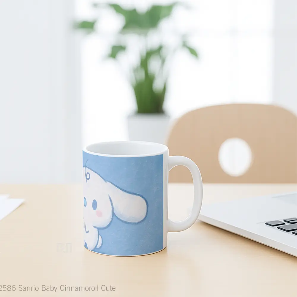 Mug Sanrio Baby Cinnamoroll Cute Gelas Keramik Desain Unik - All-side / Desain