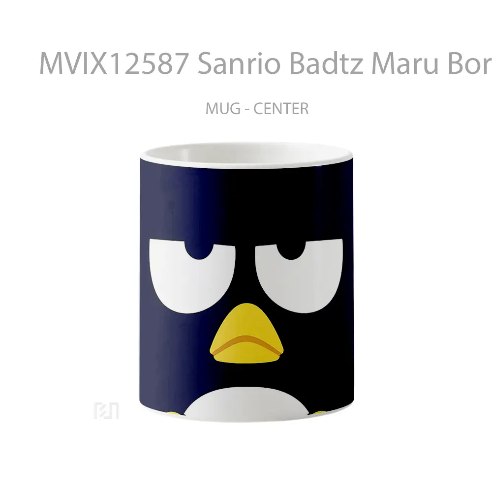 Mug Sanrio Badtz Maru Bored Penguin Preview Mug Aesthetic Koleksi Spesial
