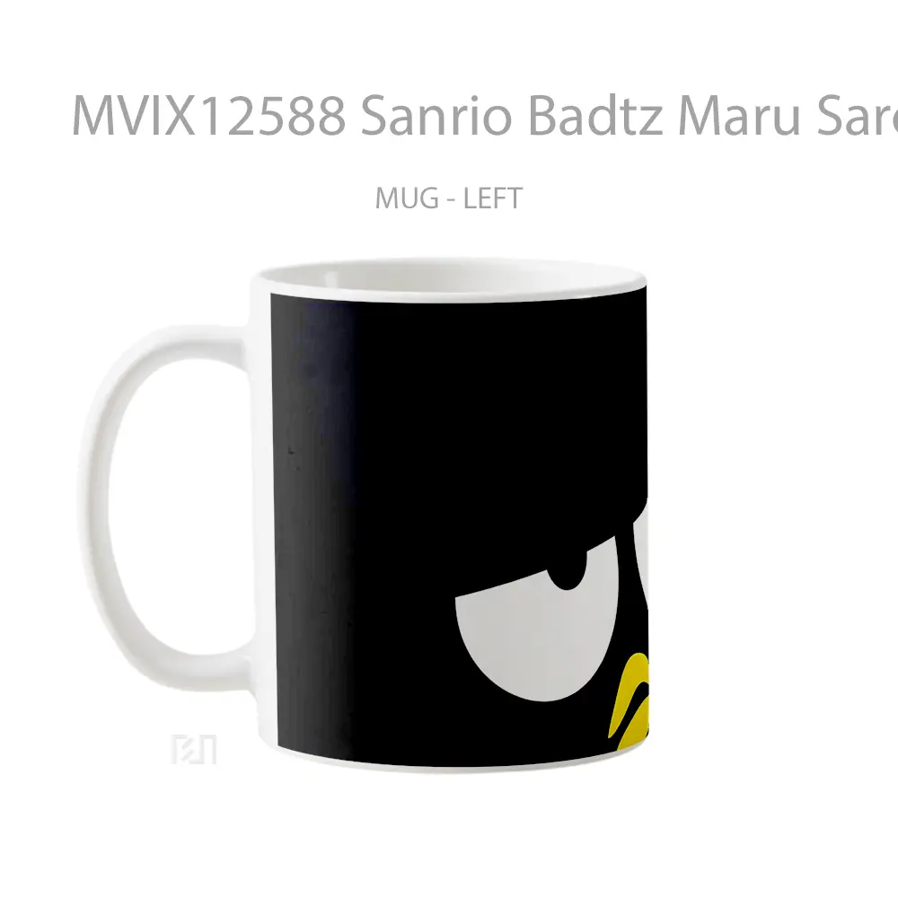 Mug Sanrio Badtz Maru Sarcastic Face 1 Hadiah Lucu dan Menarik - All-side / Desain
