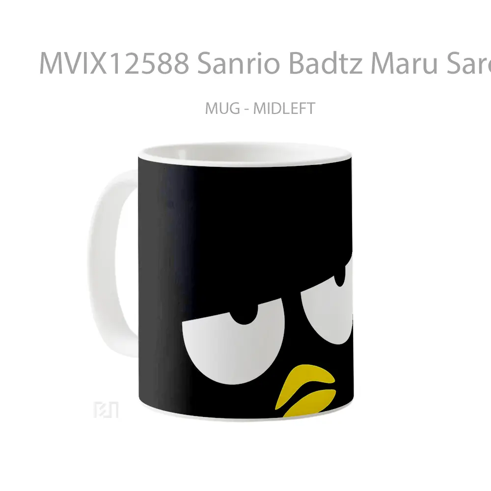 Mug Sanrio Badtz Maru Sarcastic Face 1 Hadiah Lucu dan Menarik - All-side / Desain