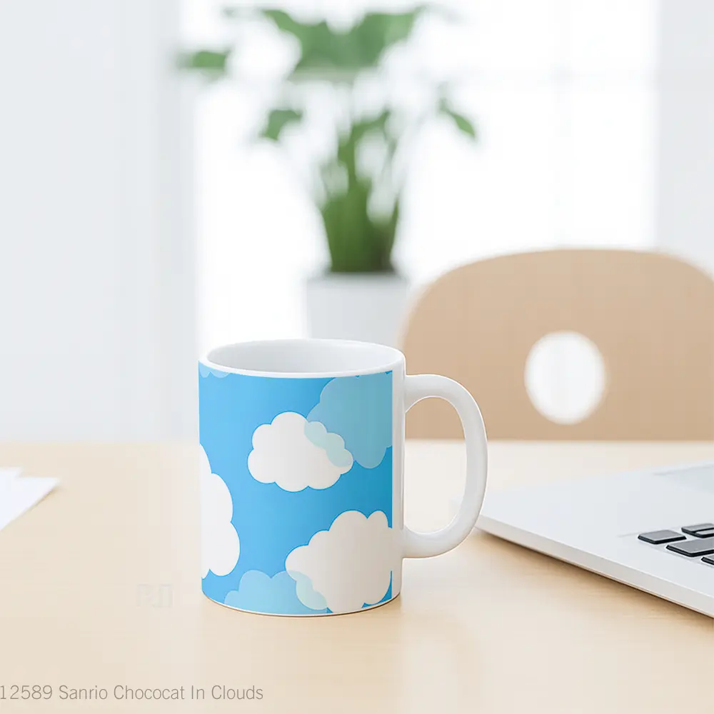 Mug Sanrio Chococat In Clouds Mug Aesthetic Koleksi Spesial - All-side / Desain