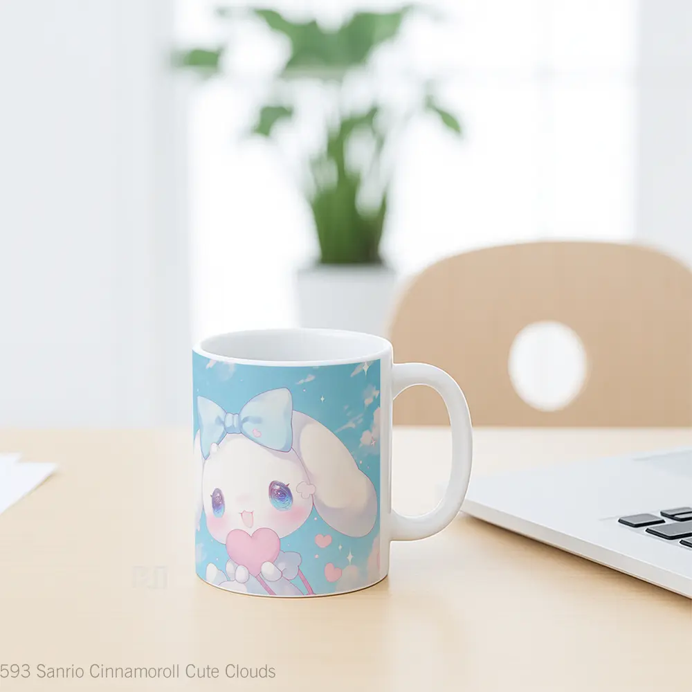 Mug Sanrio Cinnamoroll Cute Clouds Hadiah Lucu dan Menarik - All-side / Desain