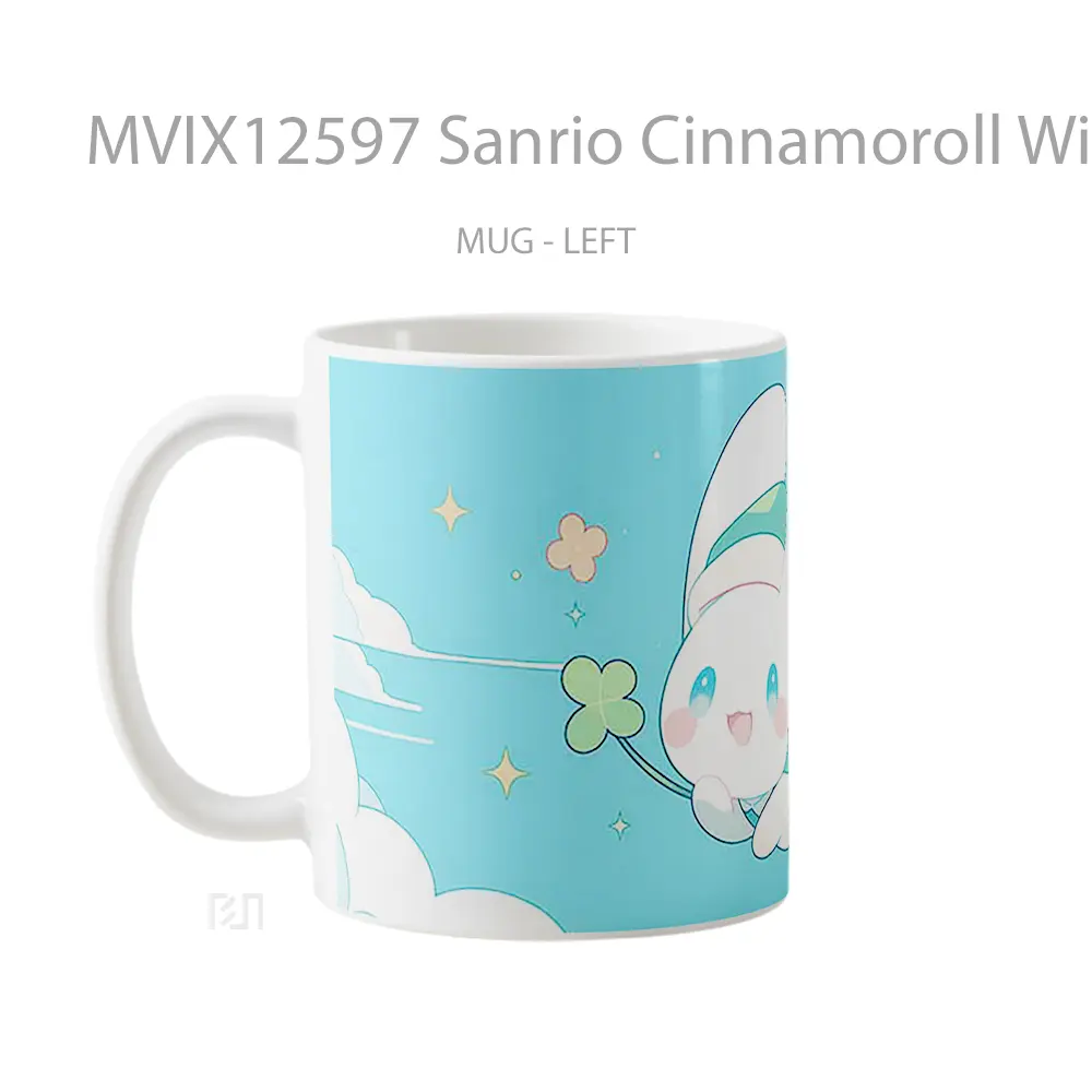Mug Sanrio Cinnamoroll With Clover Gelas Keramik Desain Unik - All-side / Desain