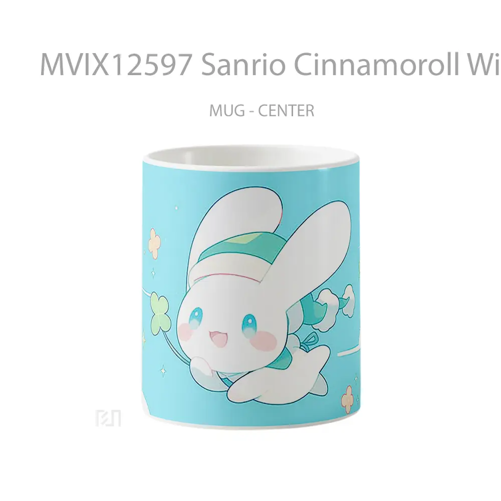 Mug Sanrio Cinnamoroll With Clover Gelas Keramik Desain Unik