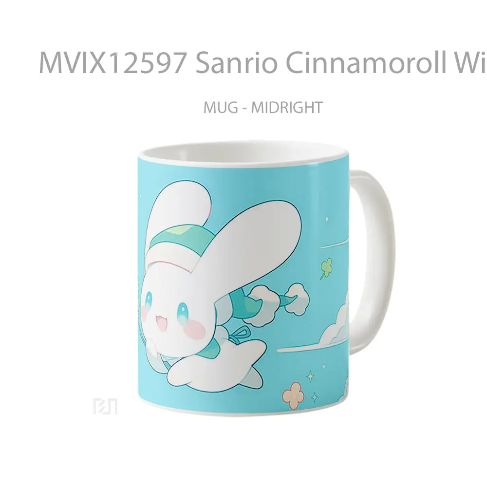 Mug Sanrio Cinnamoroll With Clover Gelas Keramik Desain Unik - All-side / Desain